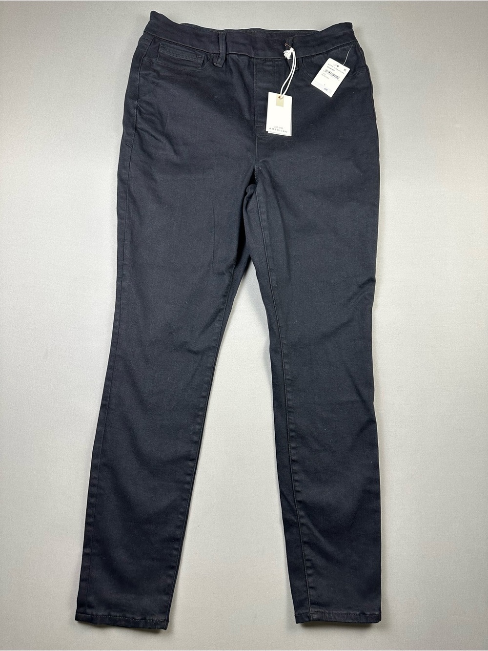 NWT Good American Power Stretch Pull-On Skinny Jeans, High-Rise Fit - Large